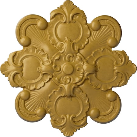Ekena Millwork Katheryn Ceiling Medallion, Hand-Painted Iridescent Gold, 18 1/8"OD x 1 1/4"P CM18KAIGS